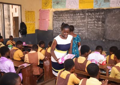 Lexta Ghana Limited spent time with the girls of Unity high JHS in Kotobabi in commemoration of the internal women's day.