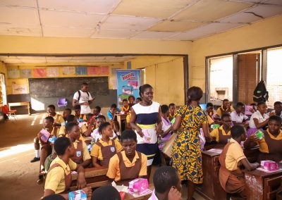 Lexta Ghana Limited spent time with the girls of Unity high JHS in Kotobabi in commemoration of the internal women's day.